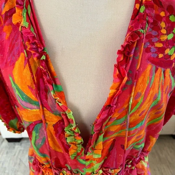 Farm Rio Fruit Brush Mini Dress - Picture 4 of 10